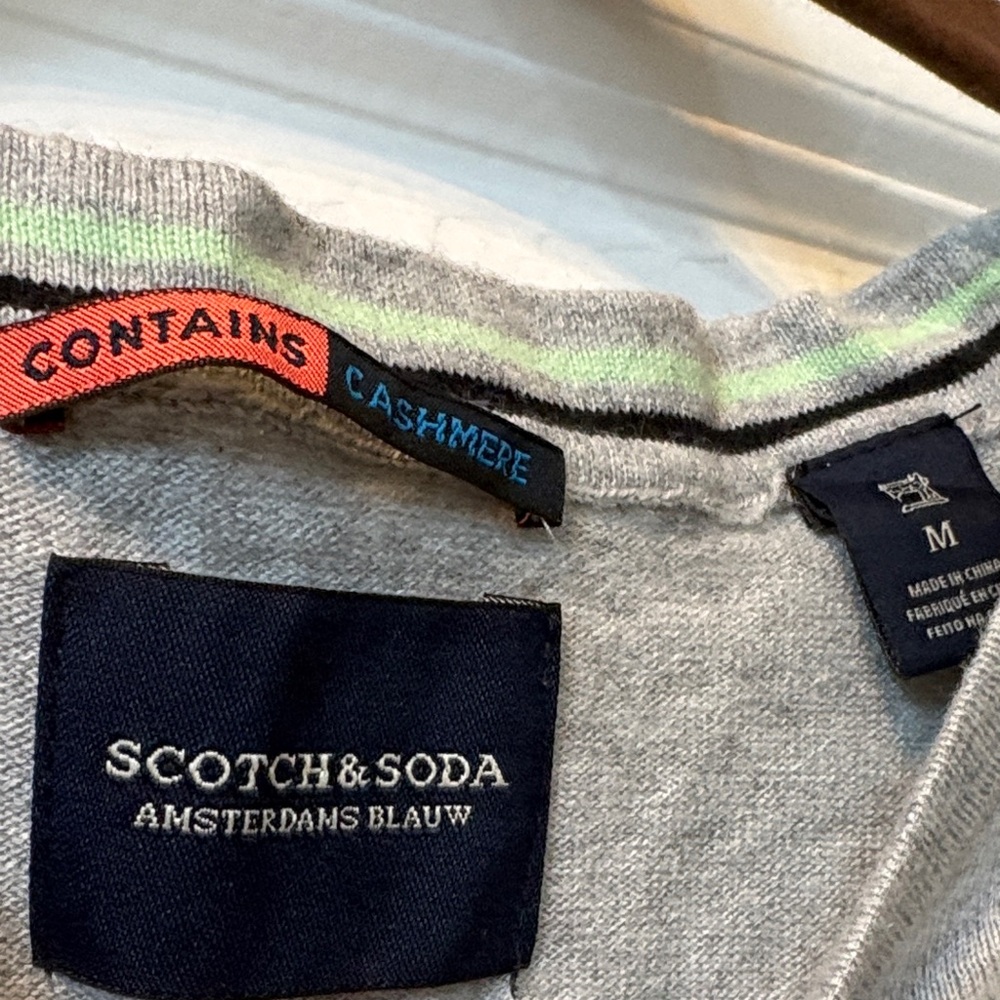 Scotch & Soda Men's Light Gray Crewneck Sweater size M - Picture 2 of 4